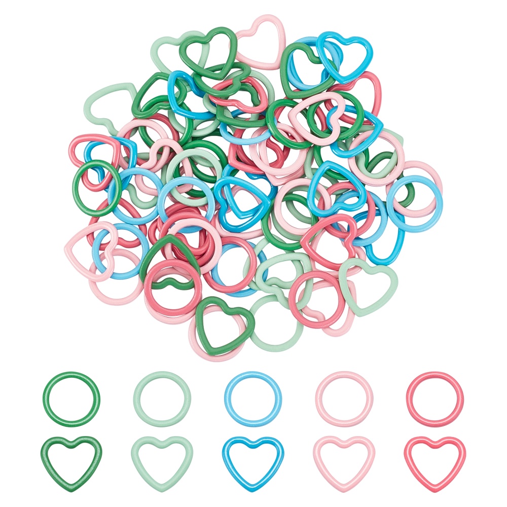 5 Colors Knitting Markers Rings Heart-shaped Stitch Markers Colored Zinc  Alloy Knit Knitting Stitch Markers Rings For Sewing Diy Knitting Handcrafts  Inner Diameter - Temu Norway