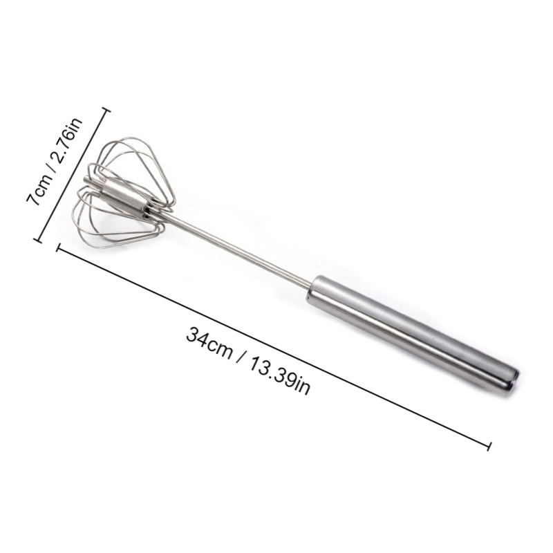 Stainless Steel Whisk, Minimalist Stainless Steel Semi-automatic