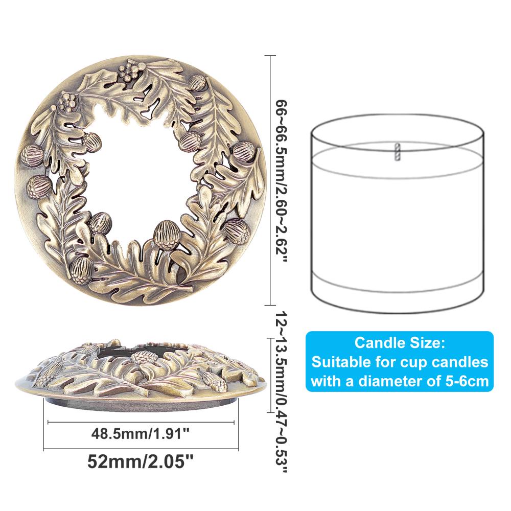 Alloy Candle Lids Candle Toppers Jar Candle Accessories With - Temu