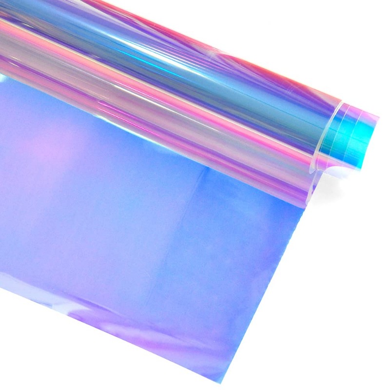  Holographic Decorative Iridescent Window Film Adhesive