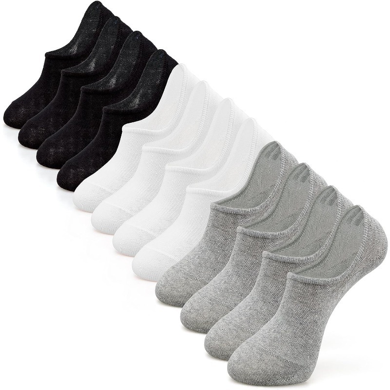 Chaussettes Basses Hommes 10 Paires Invisible Socquettes Antiglisse de  Sport en Coton