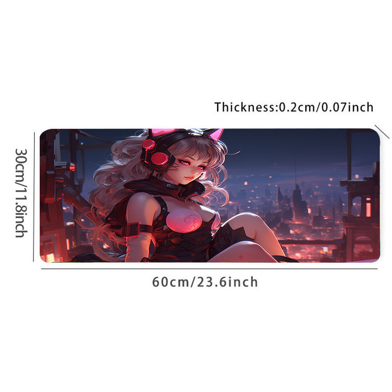 Anime Games Fashion Domineering Girl Large Gaming Mousepad - Temu