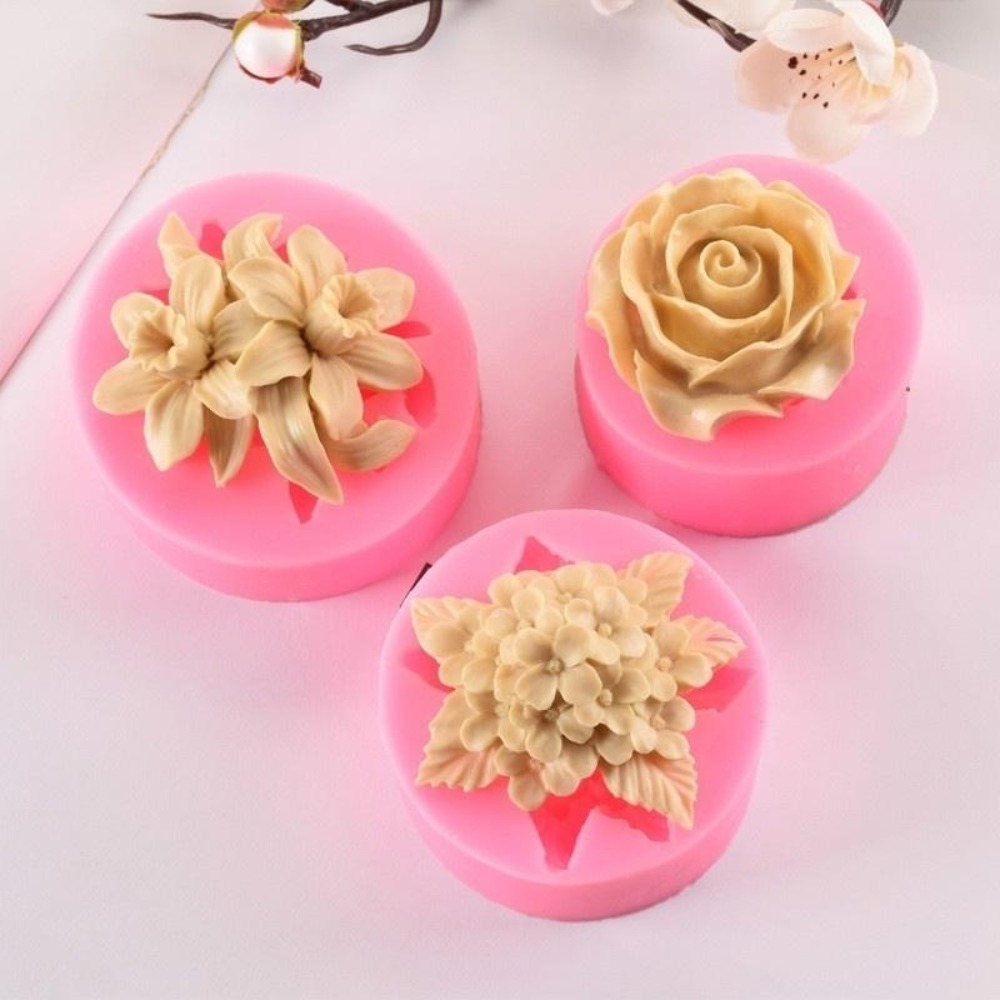 Rose Flower Mousse Cake Silicone Mold Chocolate Mold Cake Decoration Baking  Utensils Food Grade Silicone