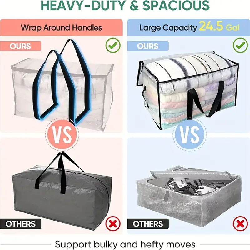 Hefty clothes 2024 storage bags