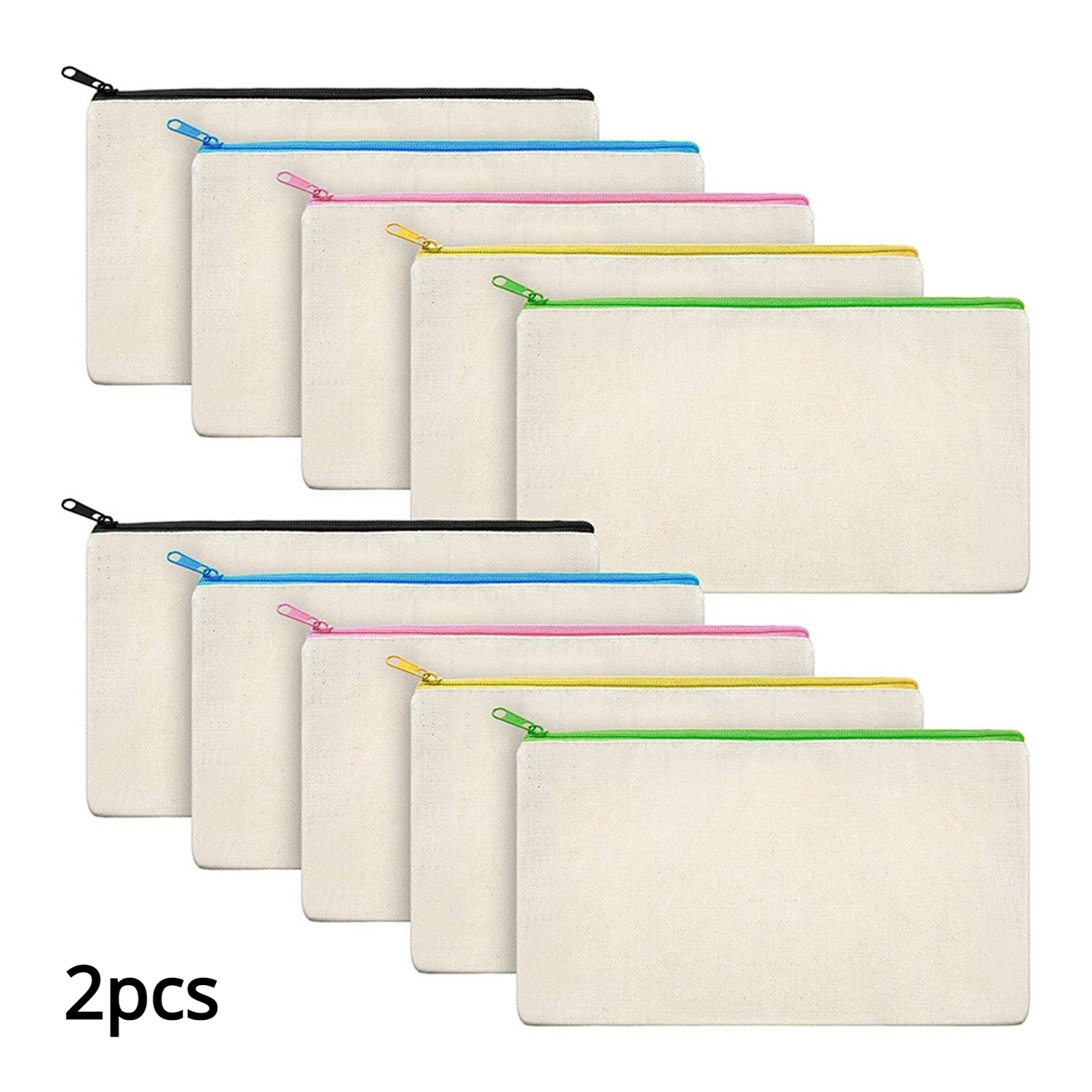 Multi purpose Canvas Pouch With Zipper Diy Craft Blank - Temu