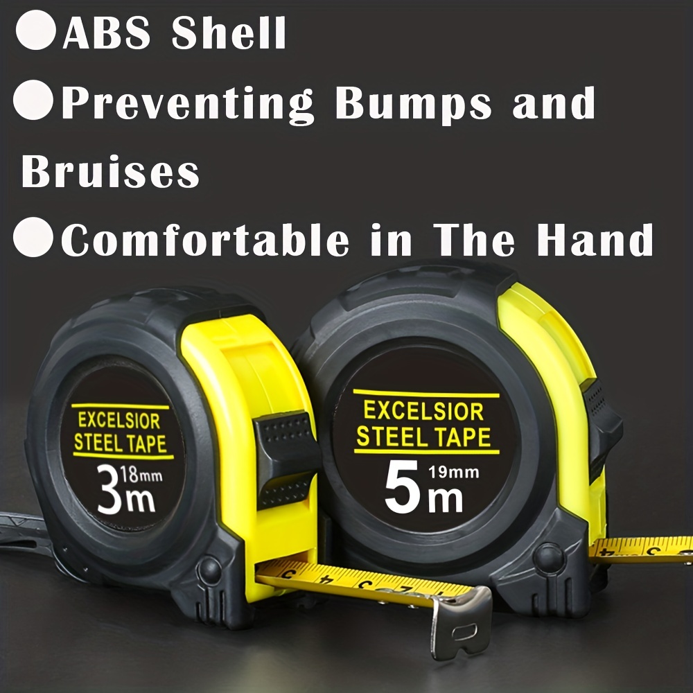 Safety Lock Bulk Easy Read Measuring Tape Retractable ABS Blue