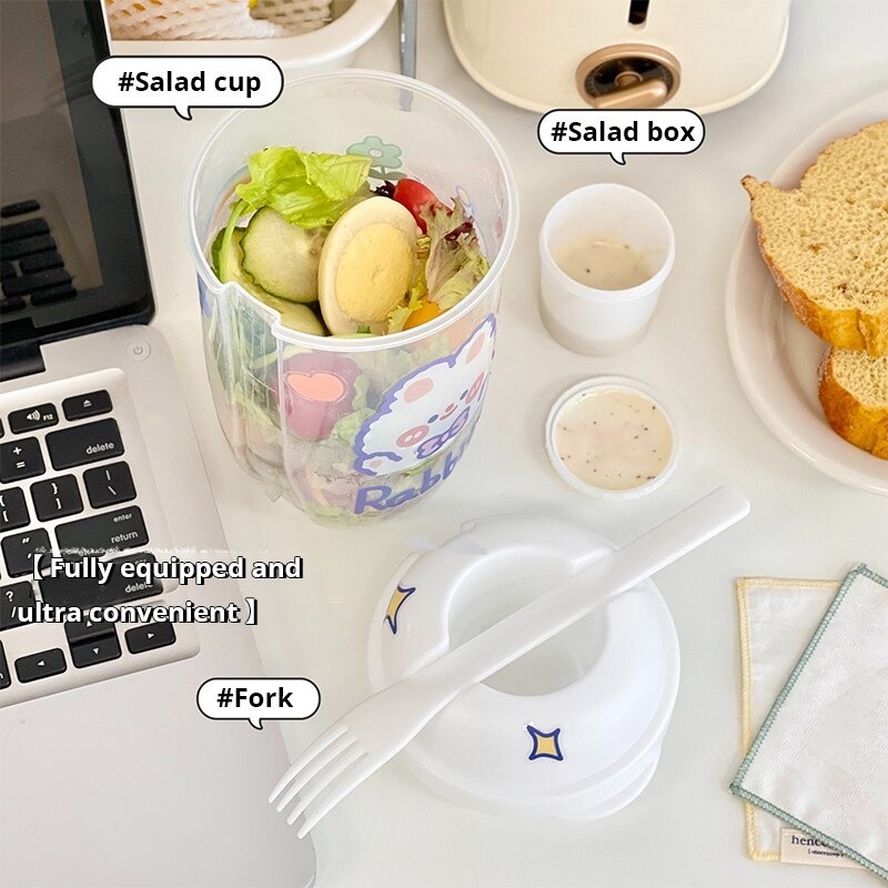 Bottle Salad Container For Lunch Carry To Go Bottle-Shaped Salad Container  As Lunch Bento Salad Bowl Bottle Cup Salad Box Food
