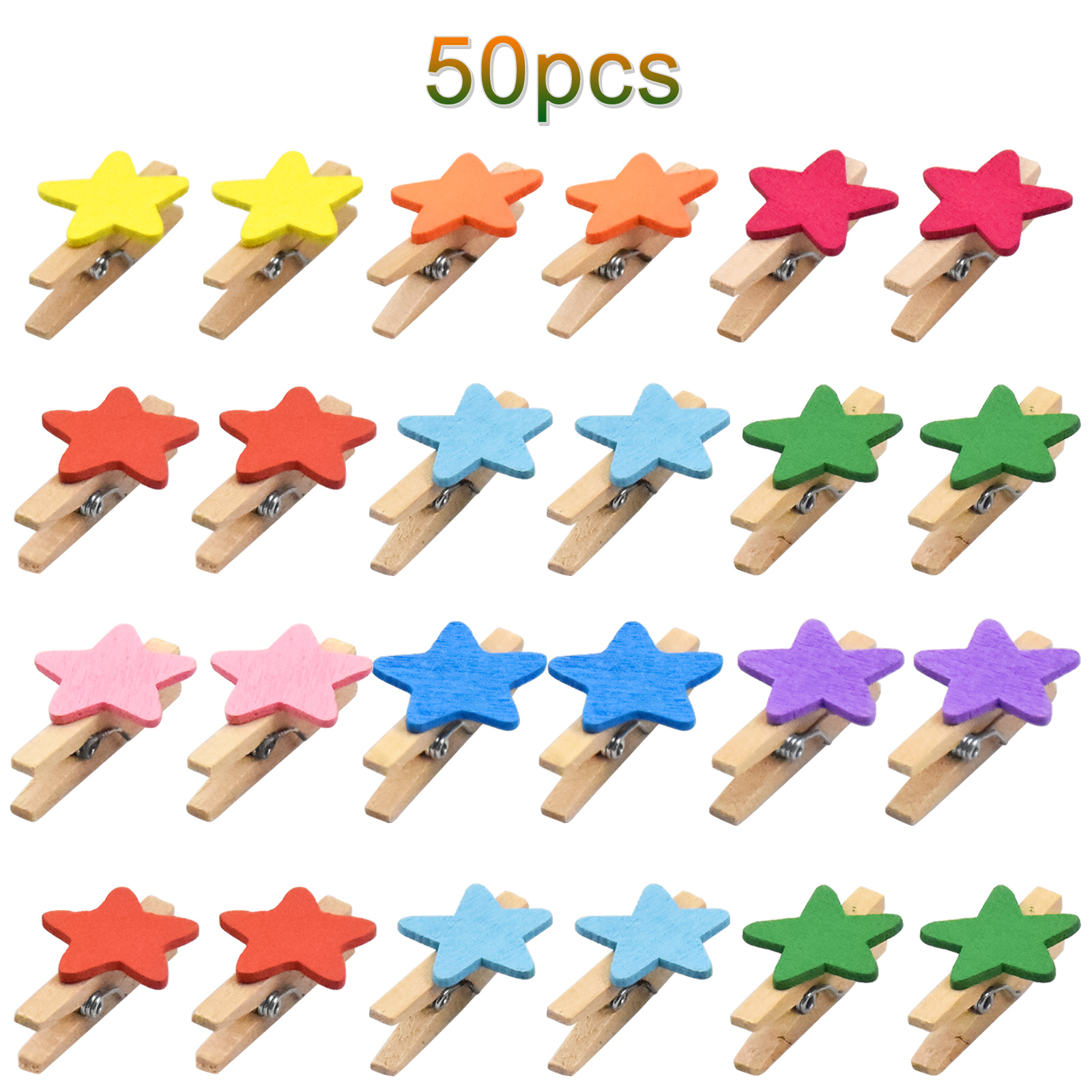 1pc Frosted Ball Wood Clip Photo Wall Mit 10 Clips