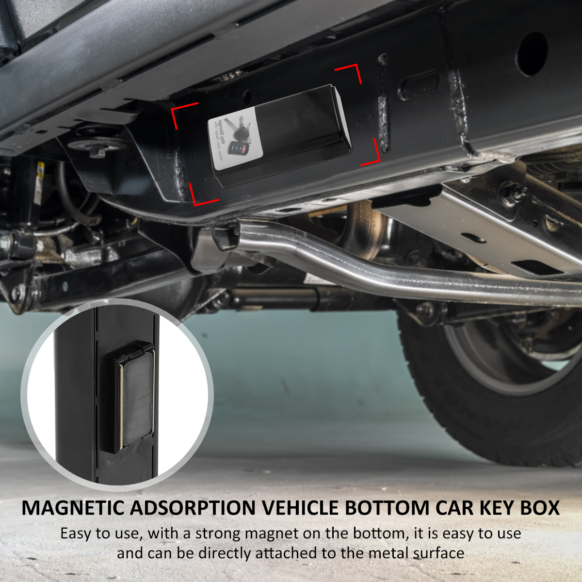 Auto Schlüsselbox Schnalle Creative Car Box Magnet Typ Mini Ersatz Notfall  Schlüsseltasche