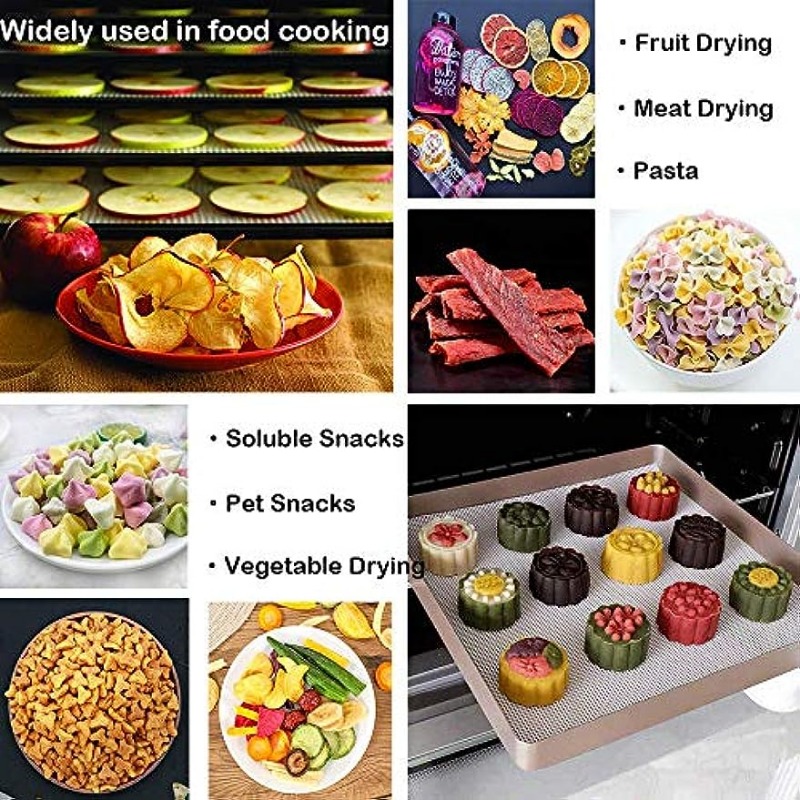 Reusable Silicone Dehydrator Sheets - Non-stick Fruit Mats For Fruit Dryer  - Kitchen Gadgets And Accessories - Temu