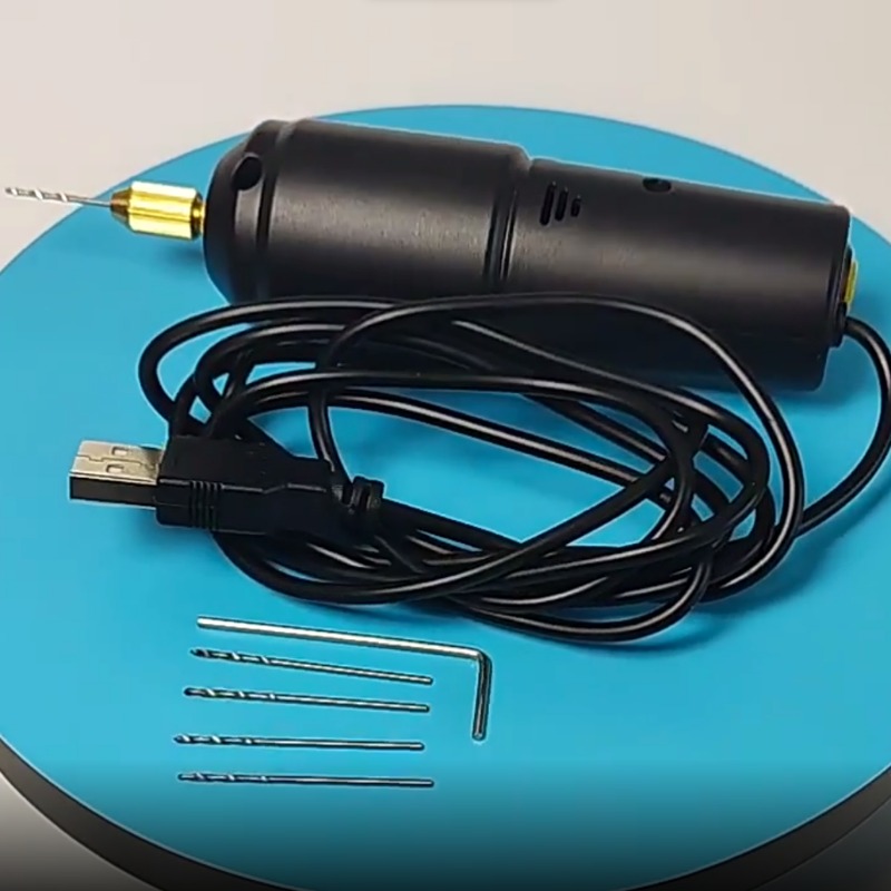 Mini Electric Drills Handheld Micro Usb Drill With Bits Diy - Temu