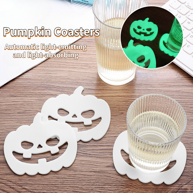 2023 Halloween pumpkin silicone cup with lid 2pcs For Lunch Box Bento