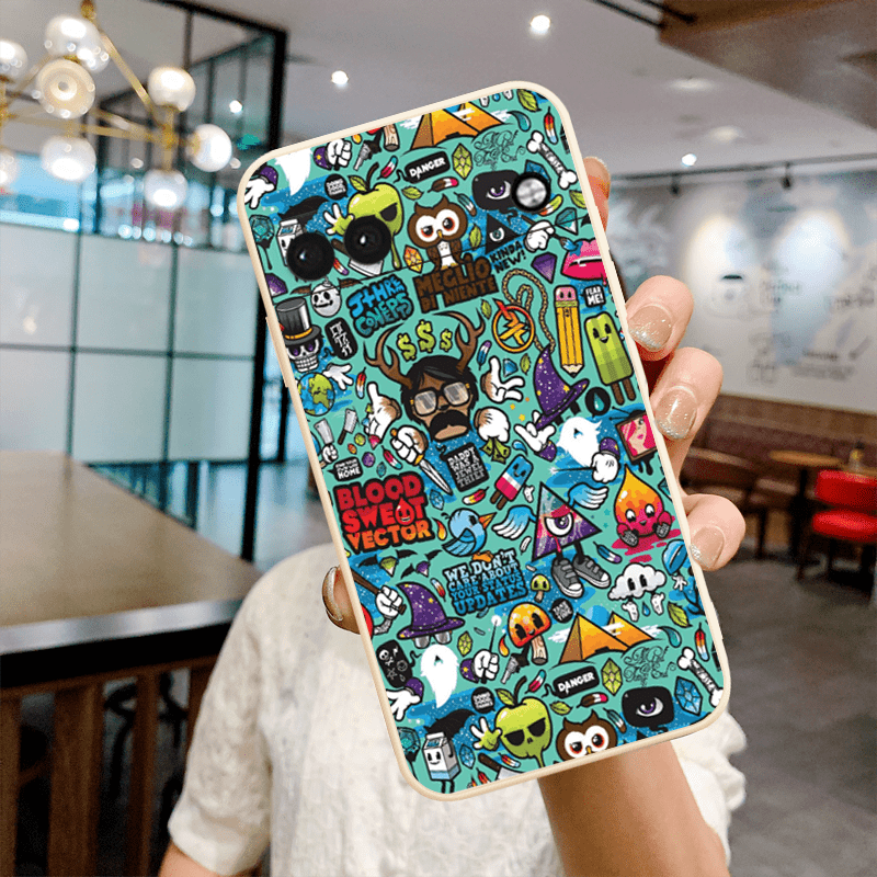 Cool Graffiti Tpu Protective Silicon Soft Shockproof Phone - Temu