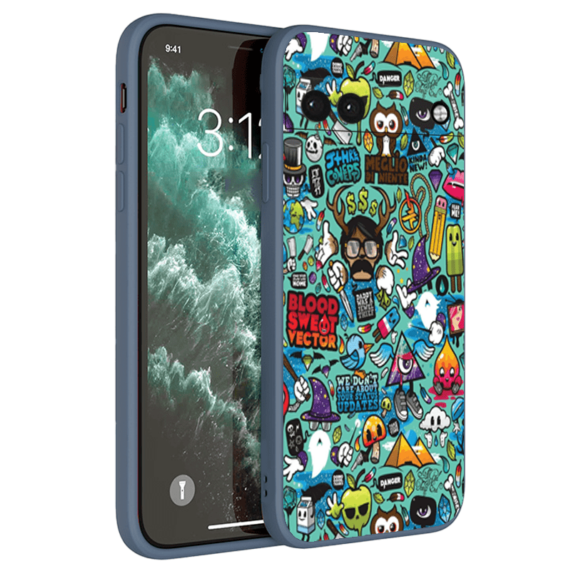 Cool Graffiti Tpu Protective Silicon Soft Shockproof Phone - Temu