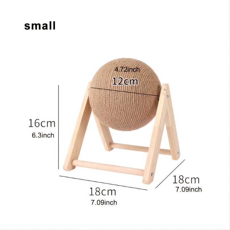 cat scratching ball toy kitten sisal rope ball board grinding paws toys cats scratcher durable pet supplies
