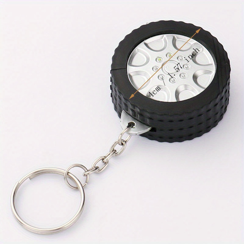 1pc Cute Mini Retractable Keychain Tape Measure,Portable Backpack Keychain  Tape Measure,Metric And British Portable Mini Tape Measure.