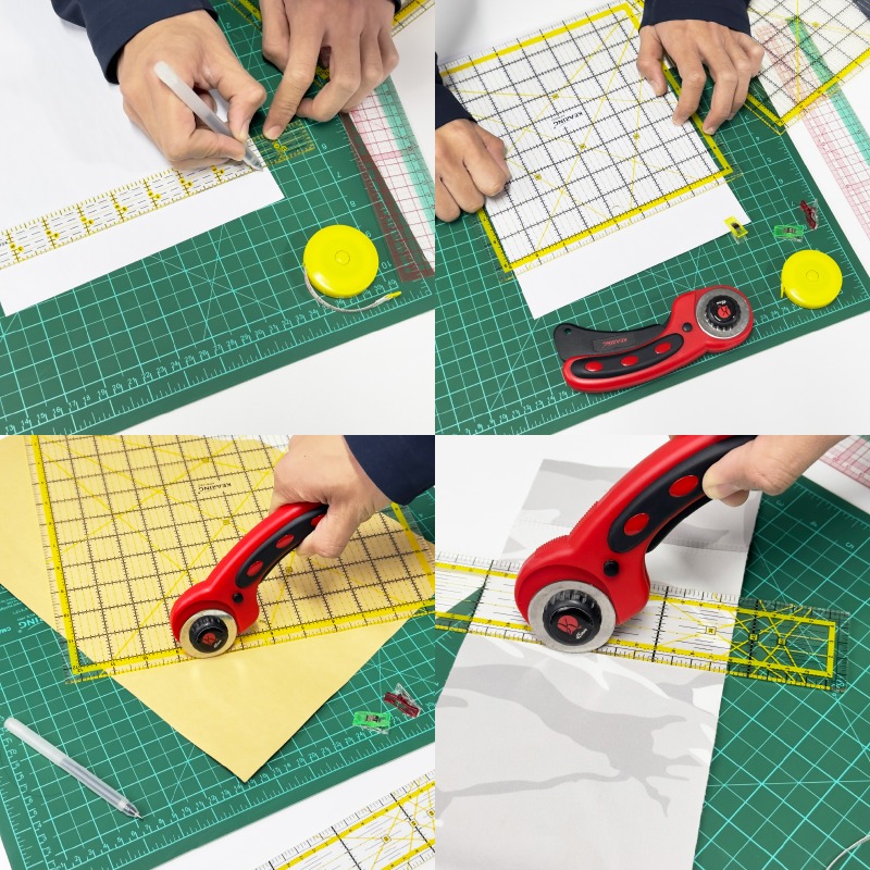 Frienda Plastic Sewing Ruler L-Square Curve Ruler Sewing Measure Tailor  Ruler Clear Sewing Ruler for Tailor Craft Tool Drawing