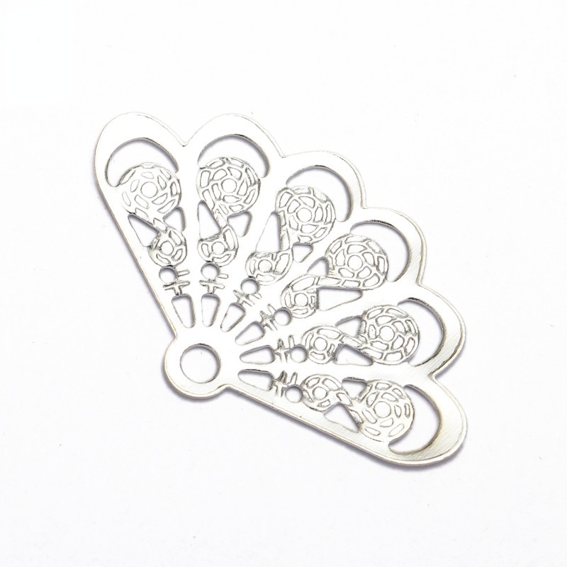 Filigree Findings for Jewelry Making, Plated Copper Components