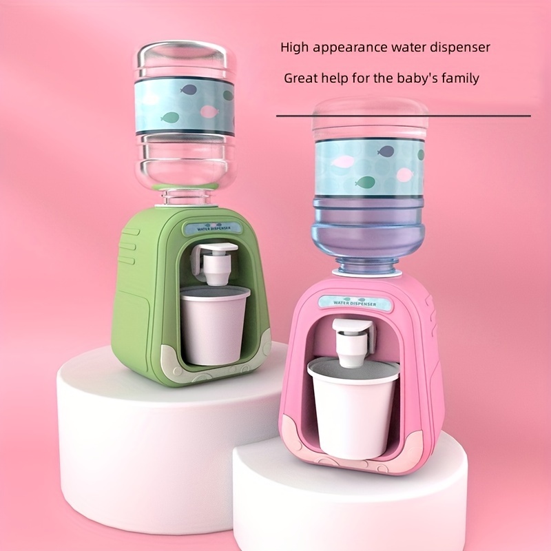 1pc Cute Mini Water Dispenser For Children Kids Gift Cold/Warm Water Juice  Milk Drinking Fountain Simulation Cartoon Design Kitchen Toy Halloween  Party Christmas Gift