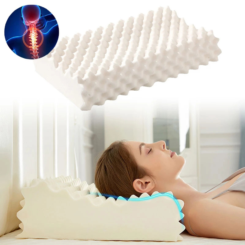 Memory Foam Pillow Cervical Spondylosis Neck Pain Relief Slow Rebound  Massager Massage
