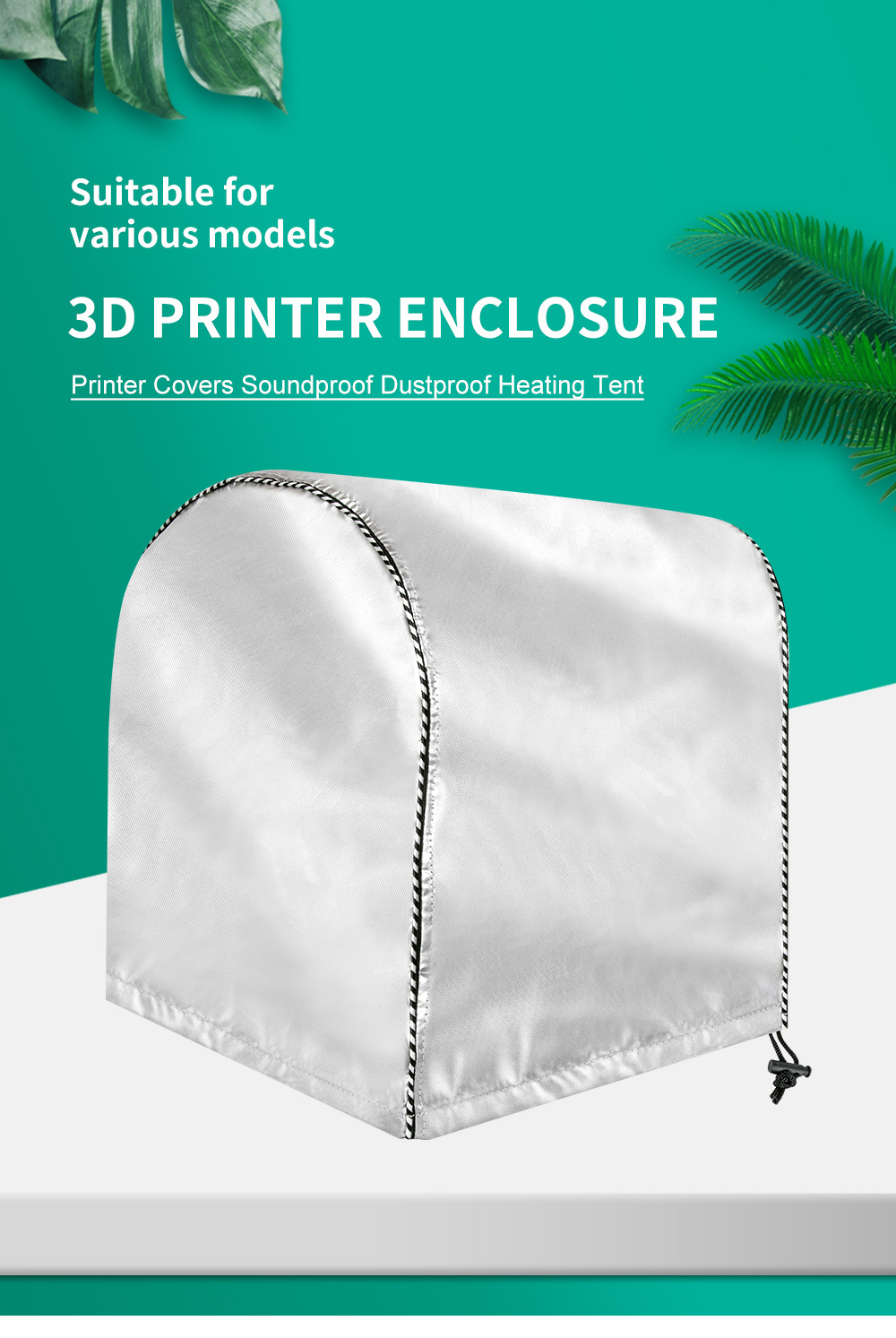 HURRISE Housse anti poussière photopolymérisable pour imprimante 3D  Couverture anti-poussière d'imprimante informatique imprimante