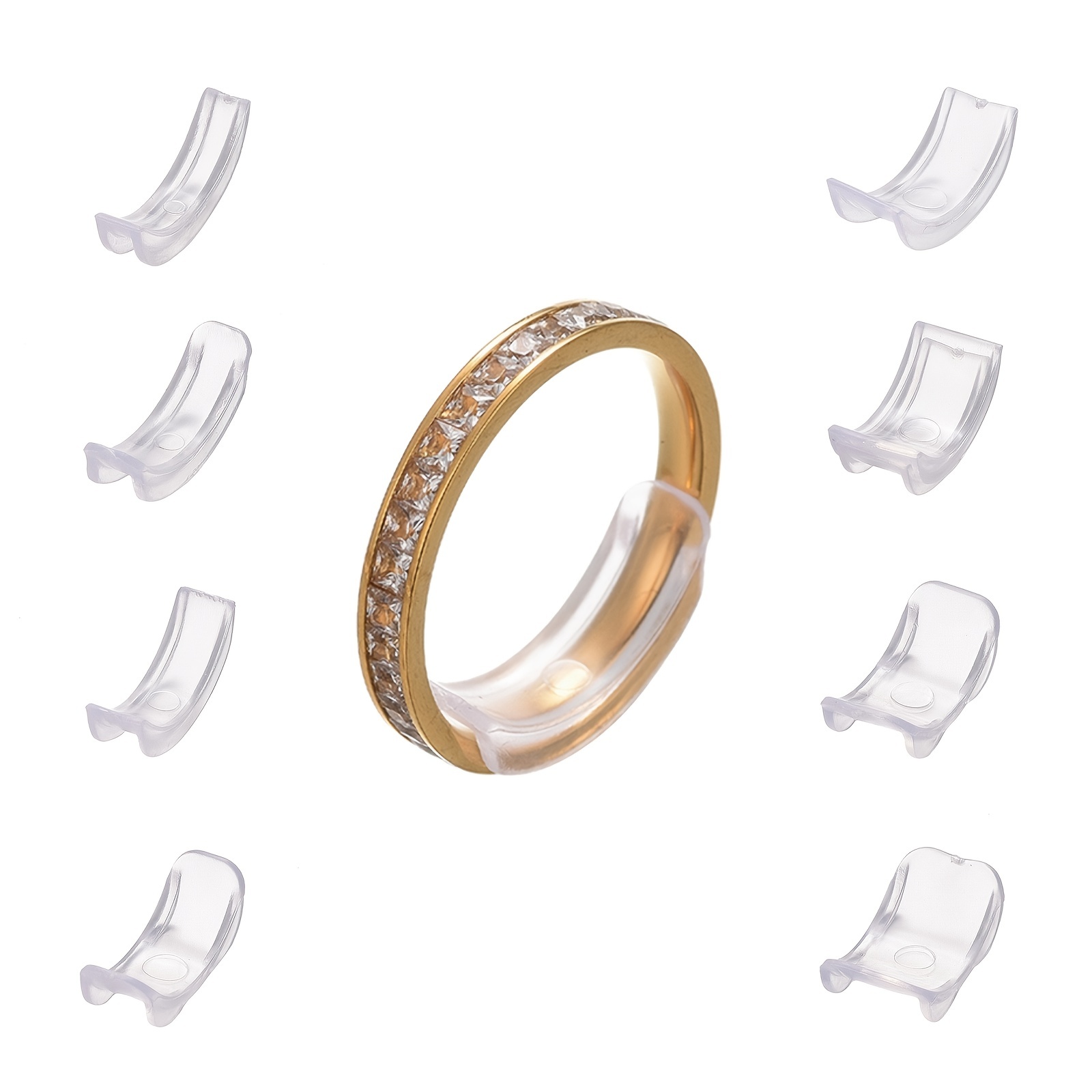 Invisible Ring Size Adjuster for Loose Rings Ring Adjuster Fit Any Rings Assorted Sizes of Ring Sizer