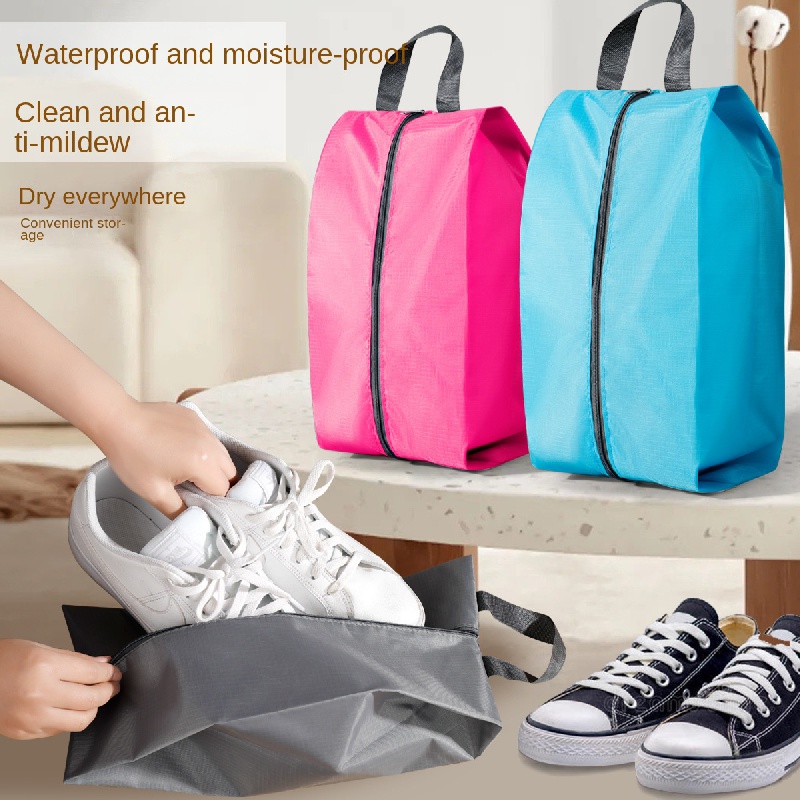 Housses de protection imperméables pour bottes de chaussures, fermeture  éclair portable, housses anti-poussière, sacs de