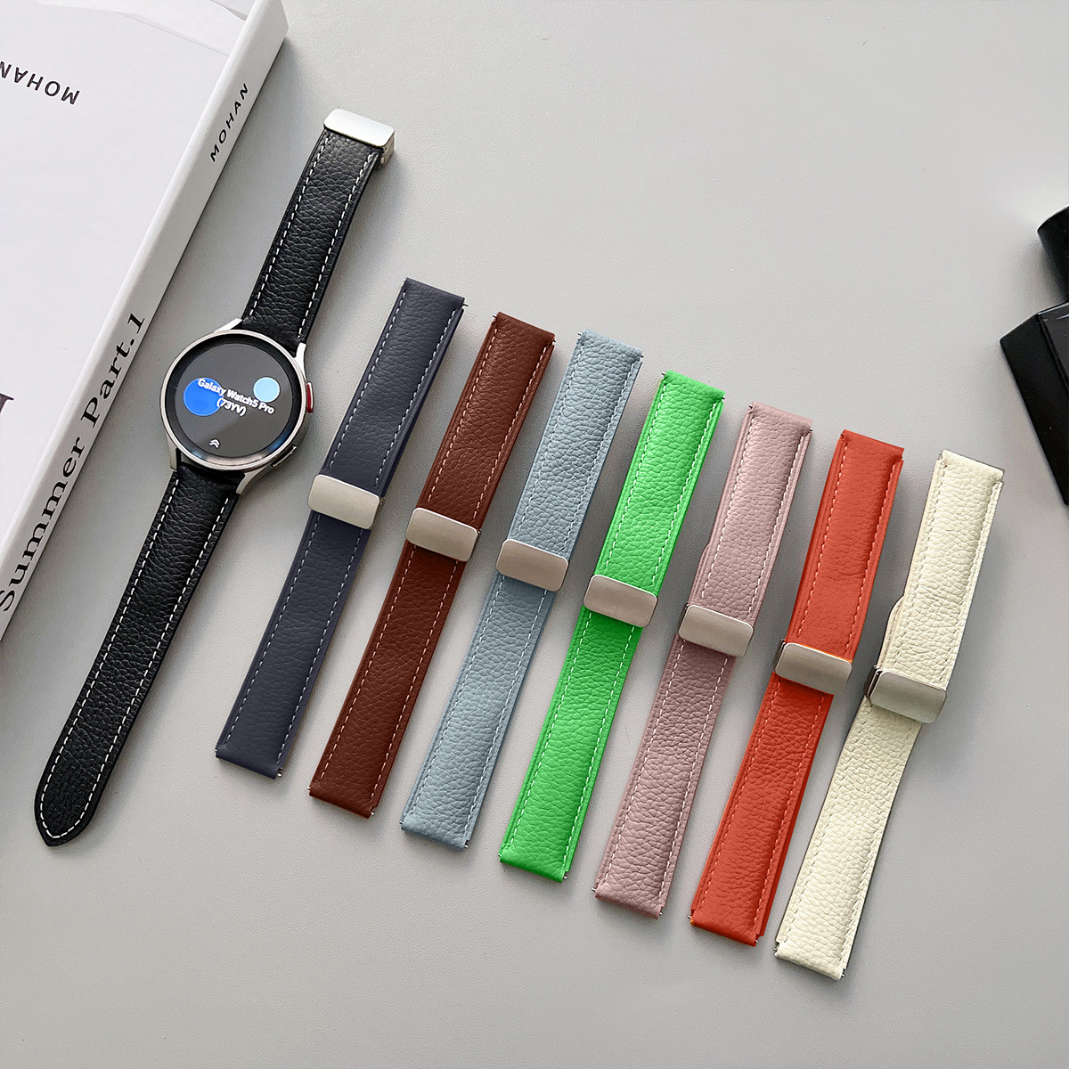 Pulsera de piel compatible con Huawei Watch Fit 2 para hombre y mujer,  auténtica correa de repuesto con correa para reloj Huawei Watch Fit 2