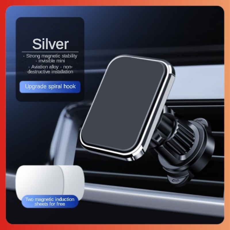 Creative Strong Magnetic Ring Car Phone Holder Magsafei Rear Phone Patch Free Car Holder