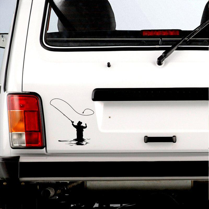 Fly Fishing Sticker Car Decal Fun Fishing Viny in Car - Temu