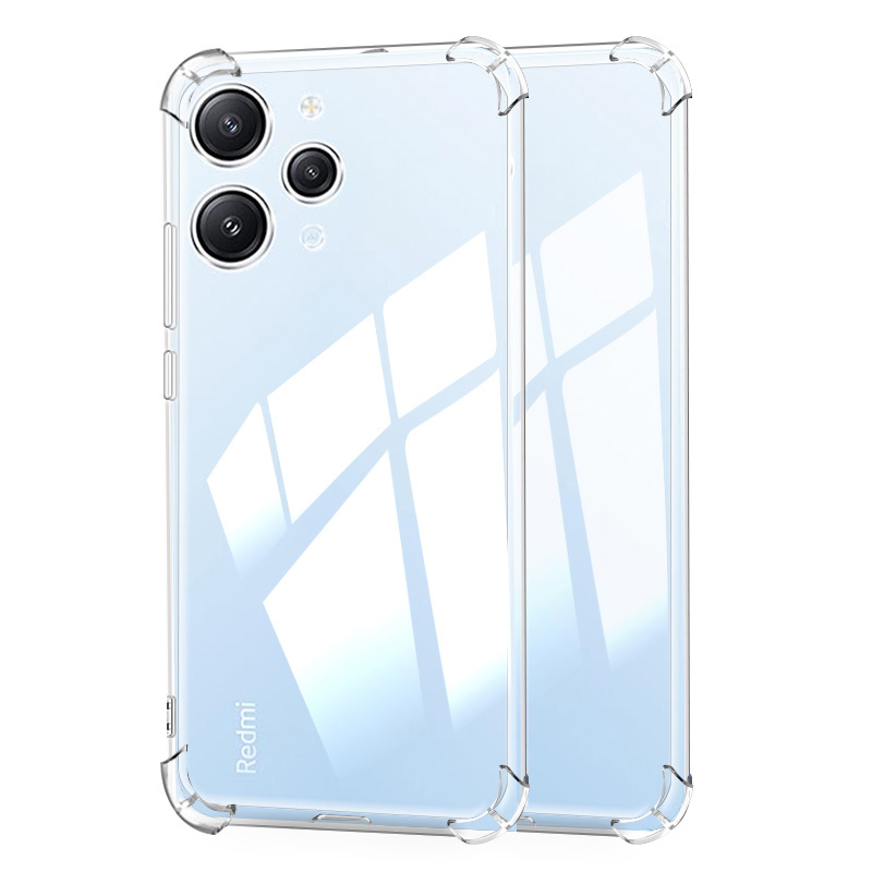Funda + Cristal Templado Xiaomi Redmi Note 12 5G Carcasa TPU 100%  Transparente