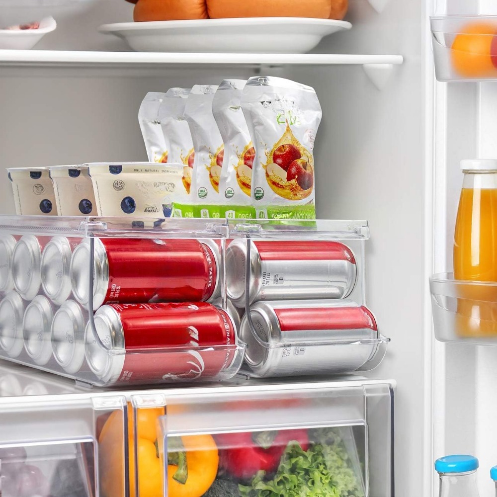 Stackable Soda Organizer Food Box Dispenser Beverage Storage Temu