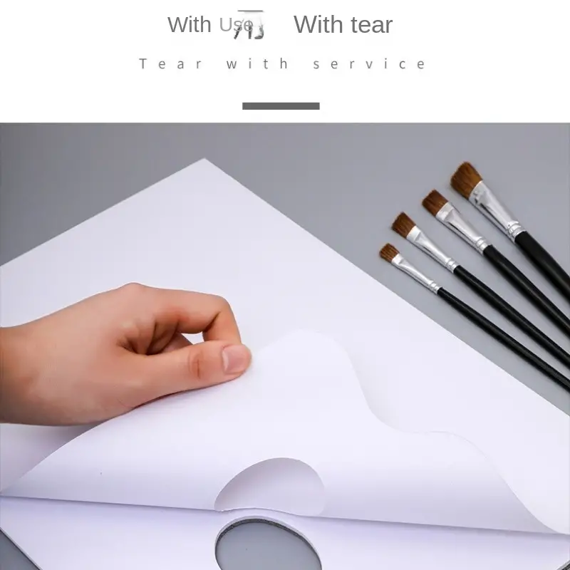 Washable Tear Paper Paint Pad Disposable Watercolor Palette - Temu