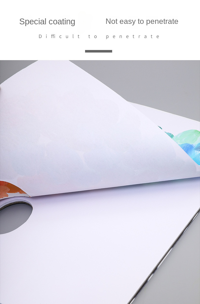 20/30 Sheets 9.8 x 13.8 Washable Tear Paper Paint Pad, Disposable  Watercolor Palette Paper, Oil Painting Double Sided Palette, Can Be Used  For Fine