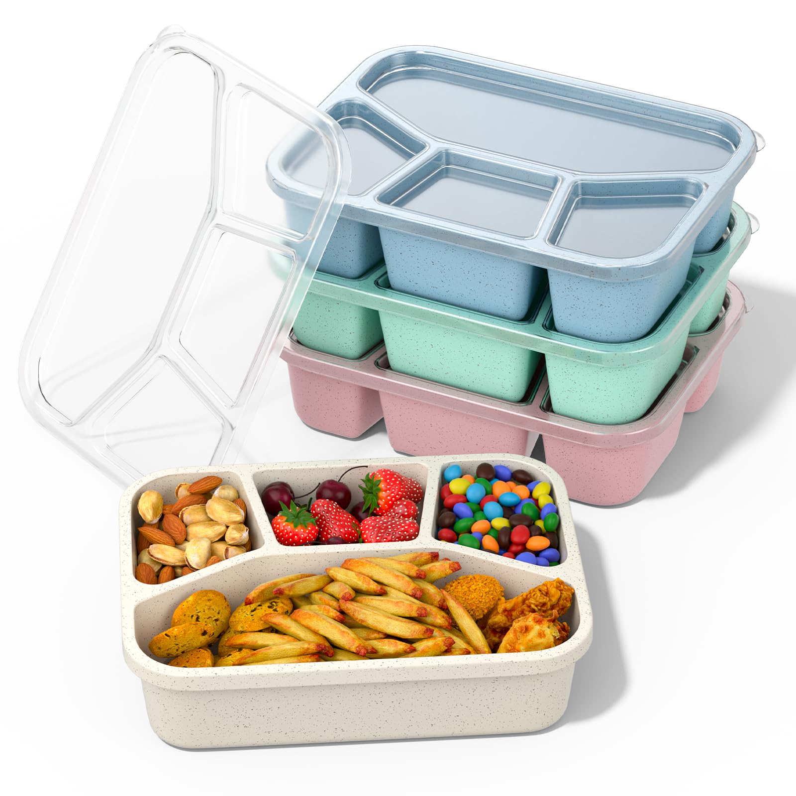 MINI Lunch-Box Snack Containers for Kids | SMALL Bento-Box Portion  Container | Toddler Pre-School | Leak-proof Boxes for Work, Travel | Best  for