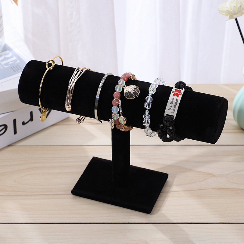 1pc Desktop Vertical Bracelet Holder Display Stand For Beaded Bracelets,  Watches, Hair Ties And Accessories