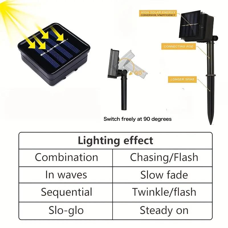 Guirnaldas Luces Solares Led Forma Globo Cristal 20/50/100 - Temu Chile