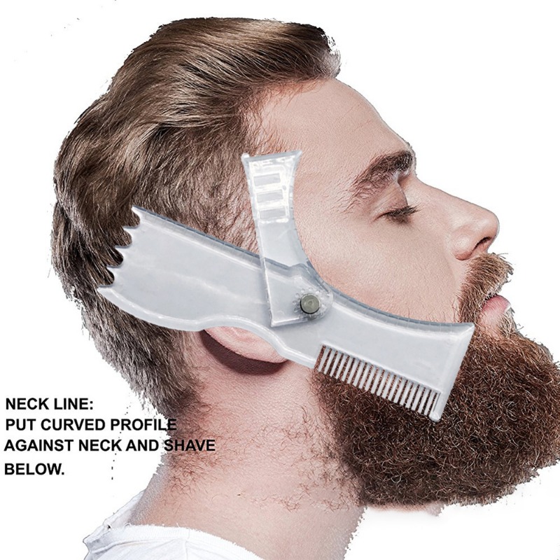 5 pz/set uomini strumento per lo Styling della barba uomo barba capra  modello da barba barba rasatura cura del viso modellazione Grooming regalo  per il marito - AliExpress