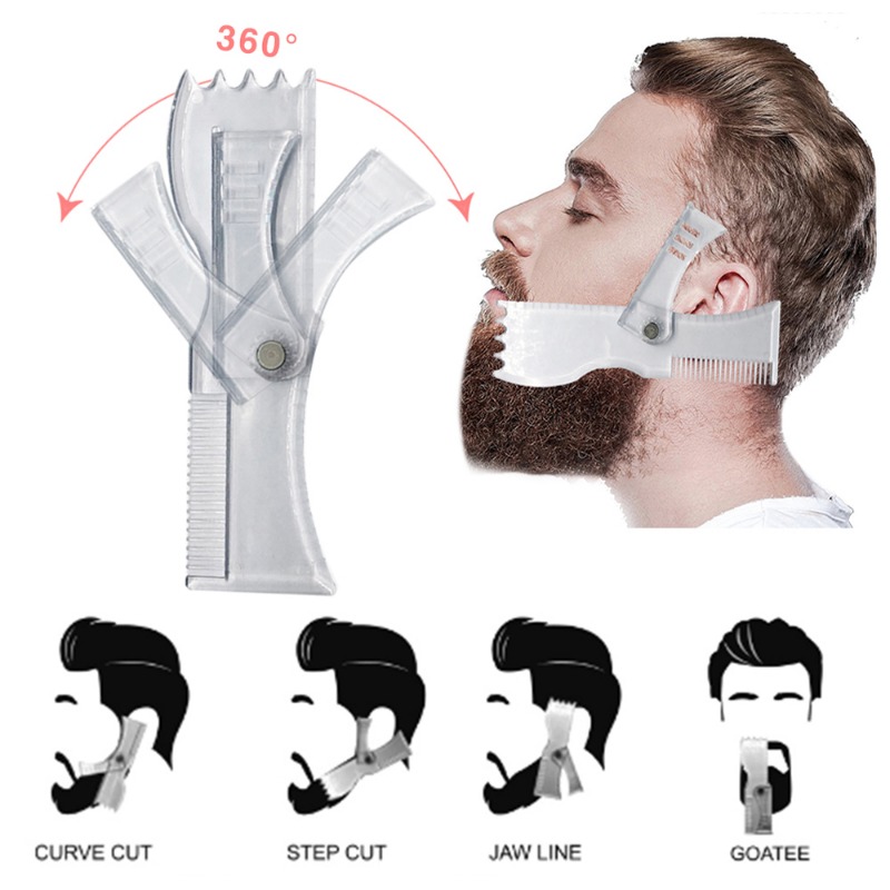 5 pz/set uomini strumento per lo Styling della barba uomo barba capra  modello da barba barba rasatura cura del viso modellazione Grooming regalo  per il marito - AliExpress