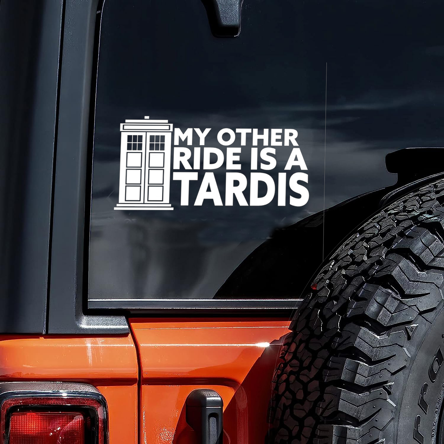 Ride A Tardis Car Sticker Laptop Bottle Truck Phone Vehicle - Temu