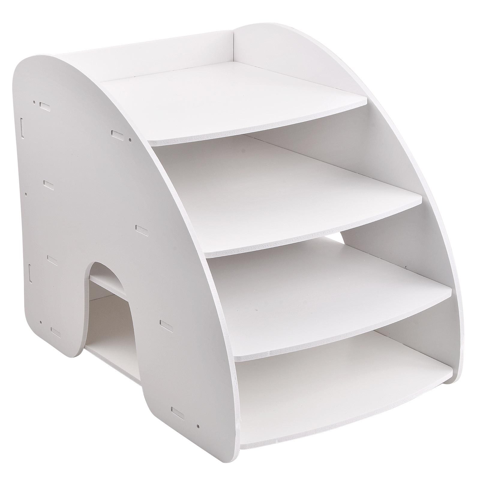 Organizador de archivos Kawaii de escritorio con 4 secciones  clasificadoras, soporte vertical para archivos para niñas escolares, lindo  organizador de