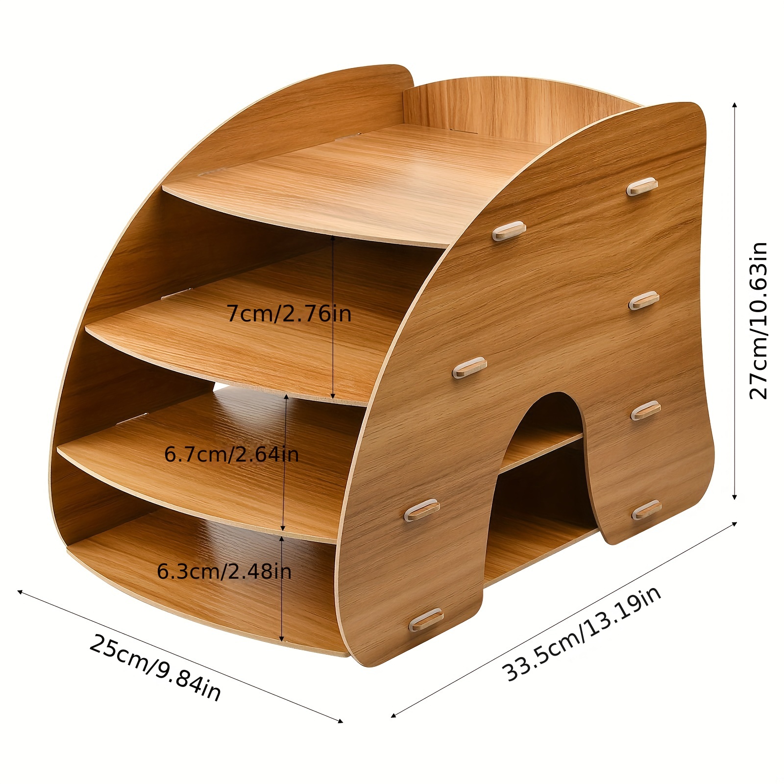 Mueble archivador, organizador documentos, organizador de 4 cajones,Madera,  acabado de madera natural para artesanos, artistas, arquitectos, oficinas  en el hogar, salas de manualidades, estudios y más : : Hogar y  cocina