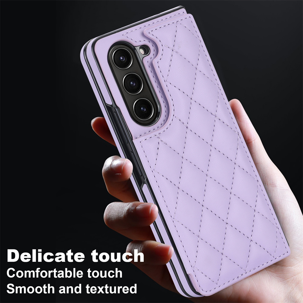 For Samsung Galaxy Z Fold 5 Leather Wallet Case Card Slot/Lens