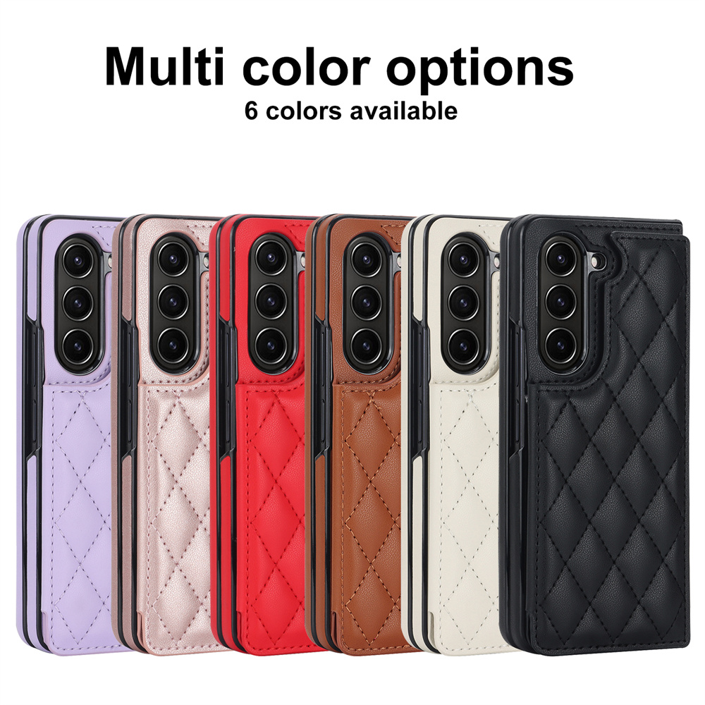 For Samsung Galaxy Z Fold 4, Fashion Magnetic Flip Leather Wallet