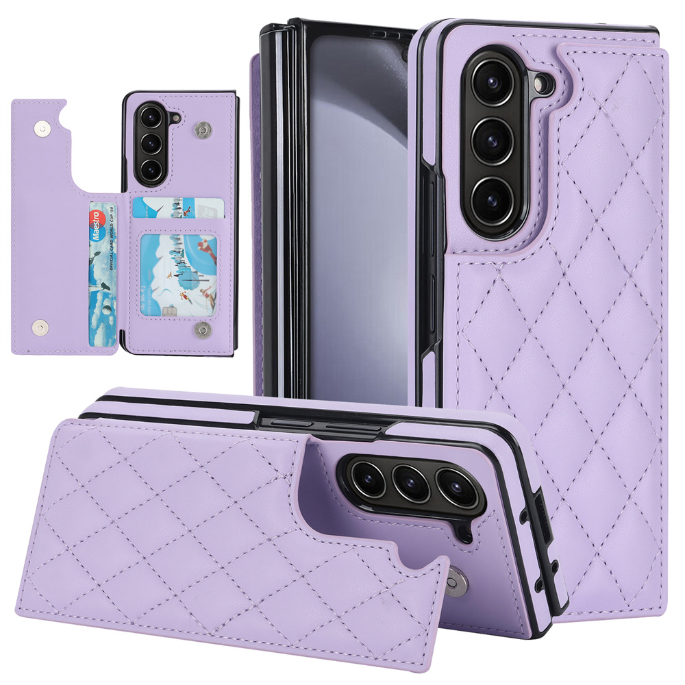For Samsung Galaxy Z Fold 5 4 3 2 Leather Flip Case Phone Pouch