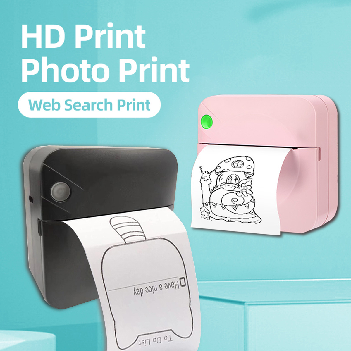 Garosa imprimante sans encre Mini imprimante portable texte image
