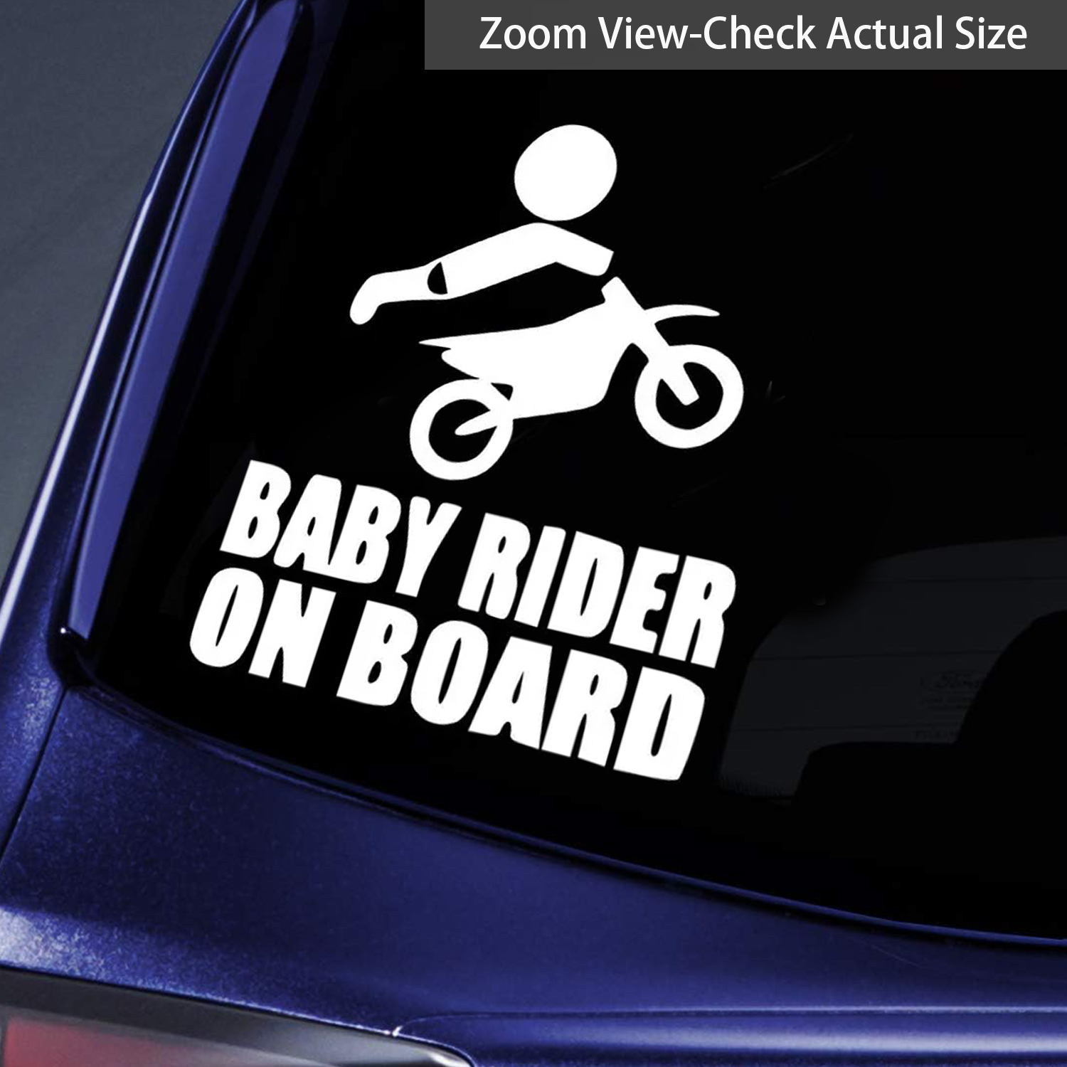 Baby Rider On Board Motocross Funny Car Stickers For Laptop - Temu Belgium