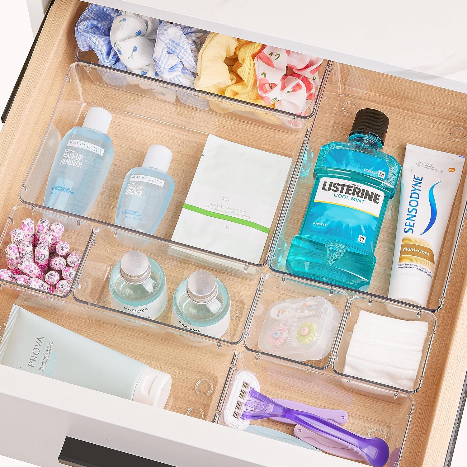 Clear Plastic Storage Box Drawer Organizers 4 size Bathroom - Temu