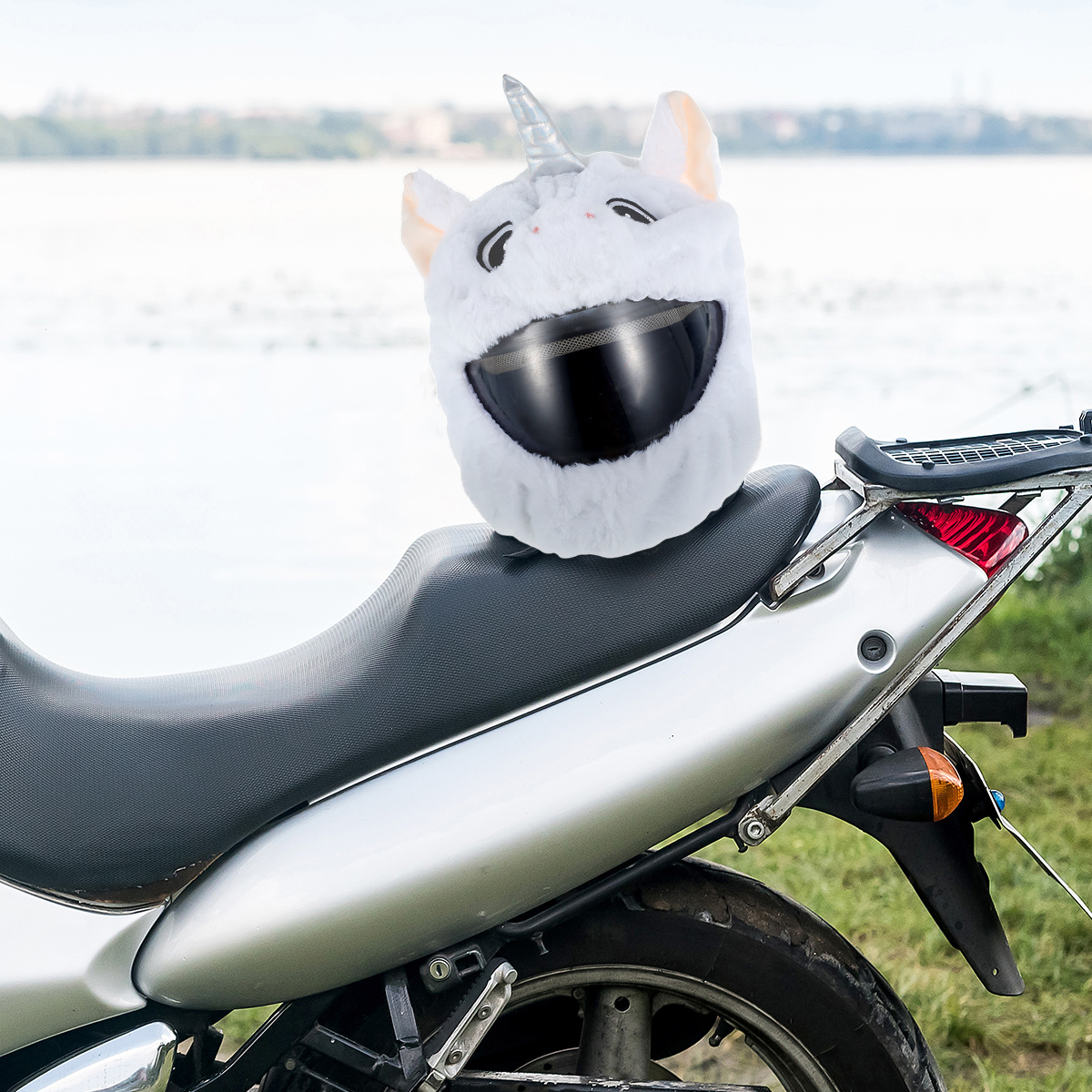 Funda Felpa Casco Linda Funda Casco Motocicleta Panda Funda Protección Casco  Motocicleta Divertida Funda Antipolvo Moto Cara Completa Paseos Aire Libre, 90 Días Protección Comprador