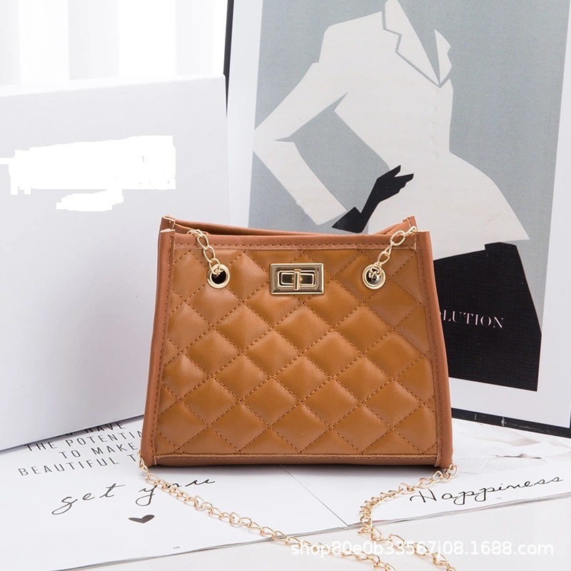 1pc Solid Color Pu Leather Women's Crossbody Bag